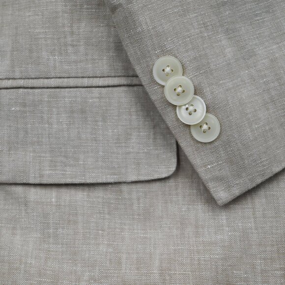 NEW Tommy Hilfiger Sand Tan 100% Linen Modern Dual Blazer Sport Coat 42R NWOT - Picture 5 of 6